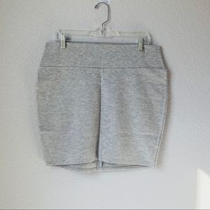 Lovesick Gray Stretchy Mini Skirt Sz 1